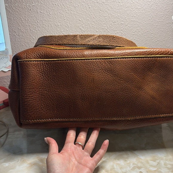 Genuine, leather tote bag custom-made - Picture 5 of 10